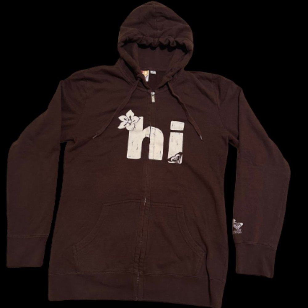 ROXY - Hawaii Beach Brown Zip Up